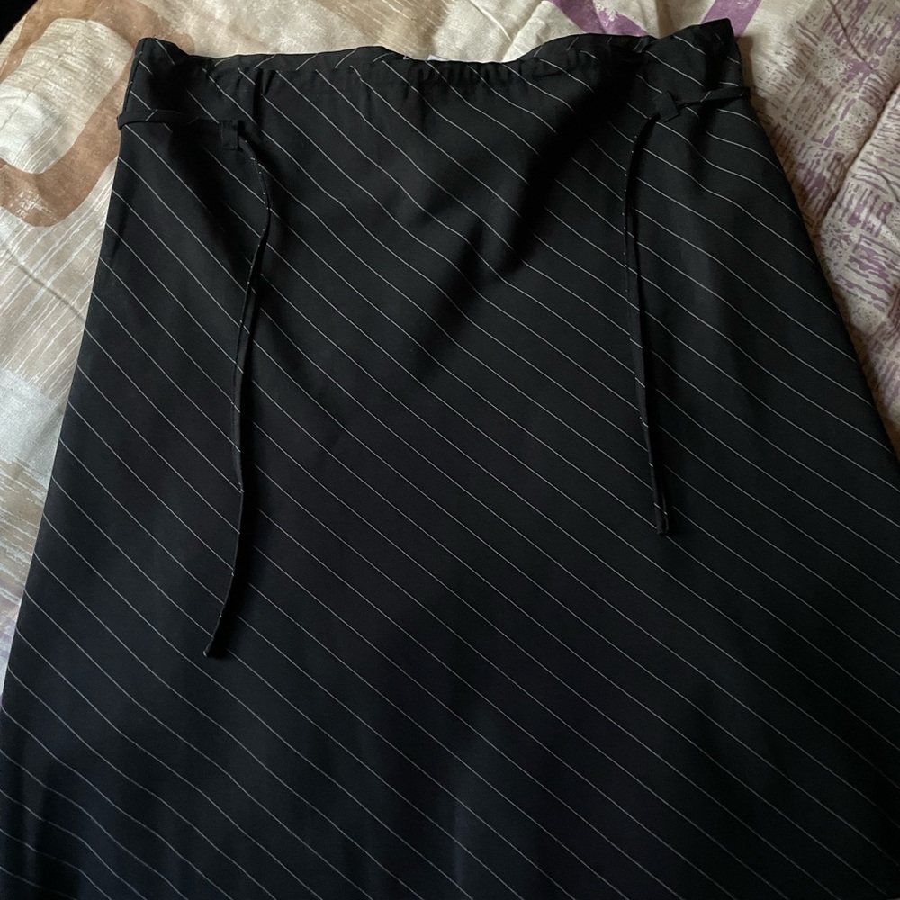 Pin Stripe A-Line Skirt